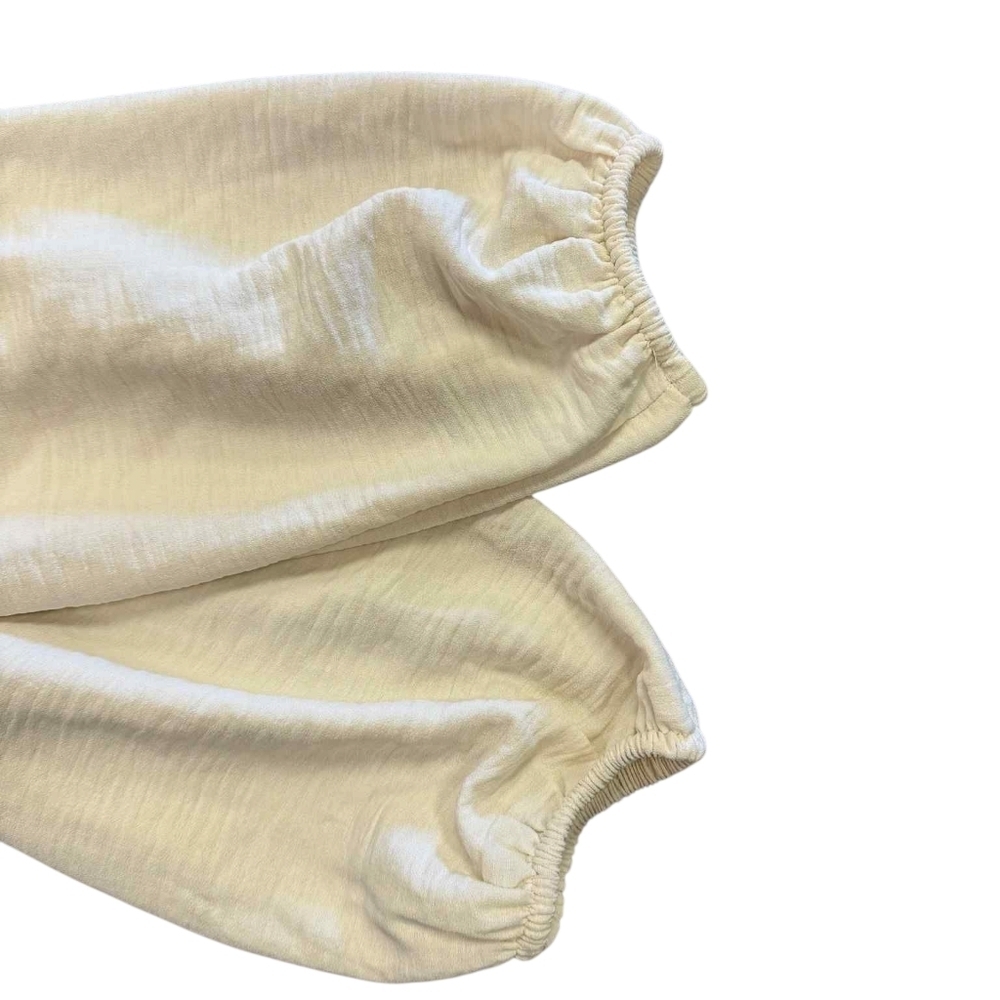 RW&CO NWT Off The Shoulder Long Sleeve Blouse Creme Textured Elegant Size Small - Picture 5 of 8